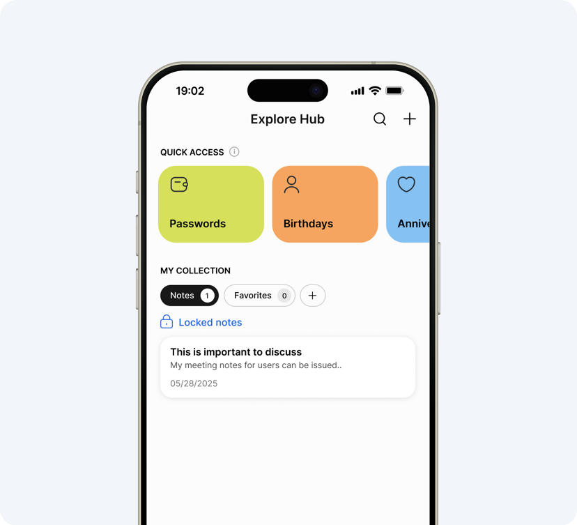 Hub and collections preview