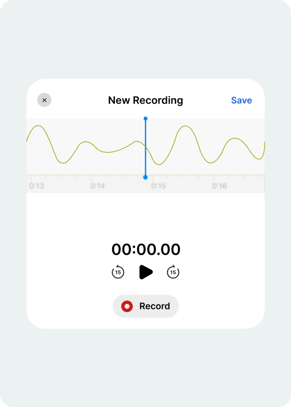 Record notes preview